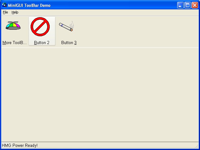 standard toolbar in WinXP