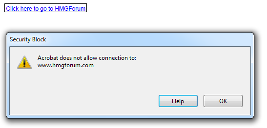 Security block for URL