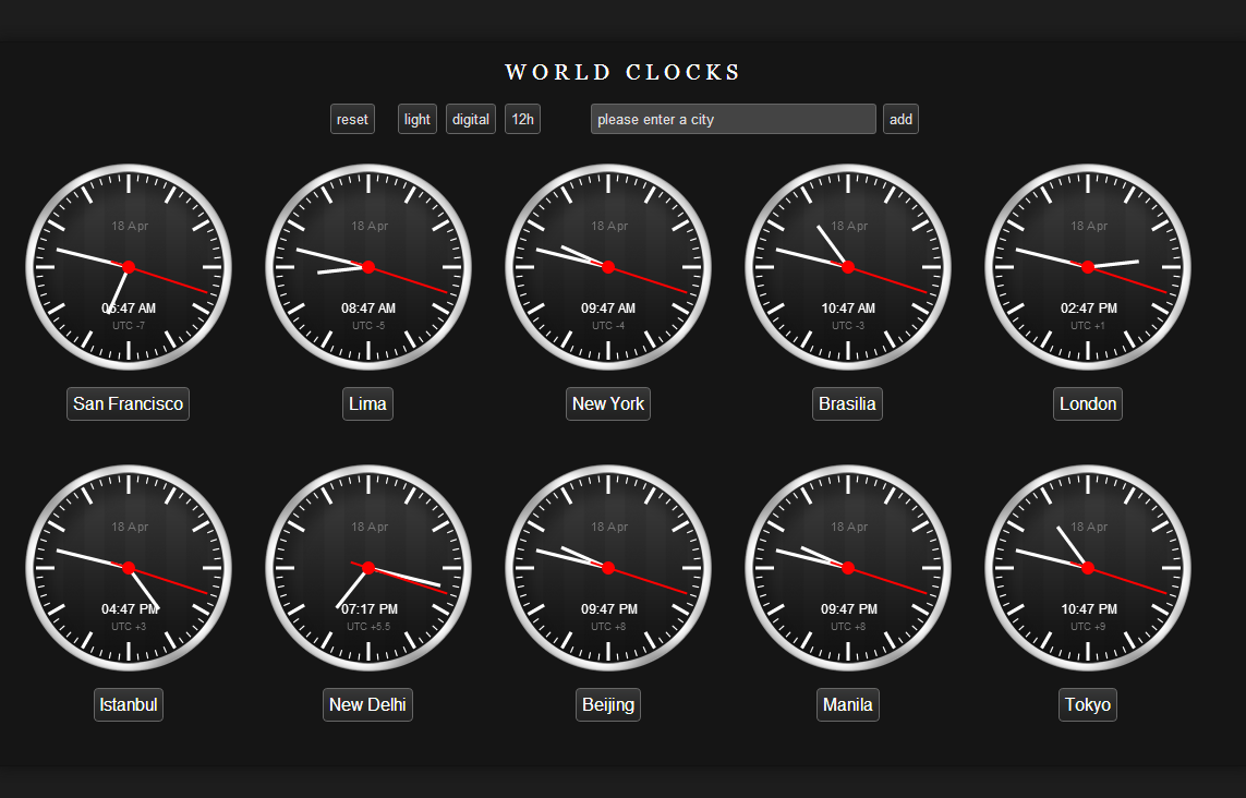 World Clocks