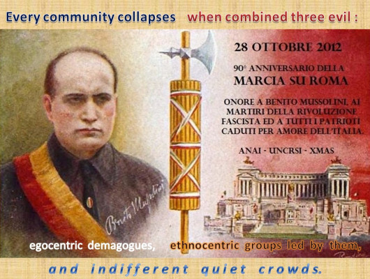 Every community collapses when combined three evil